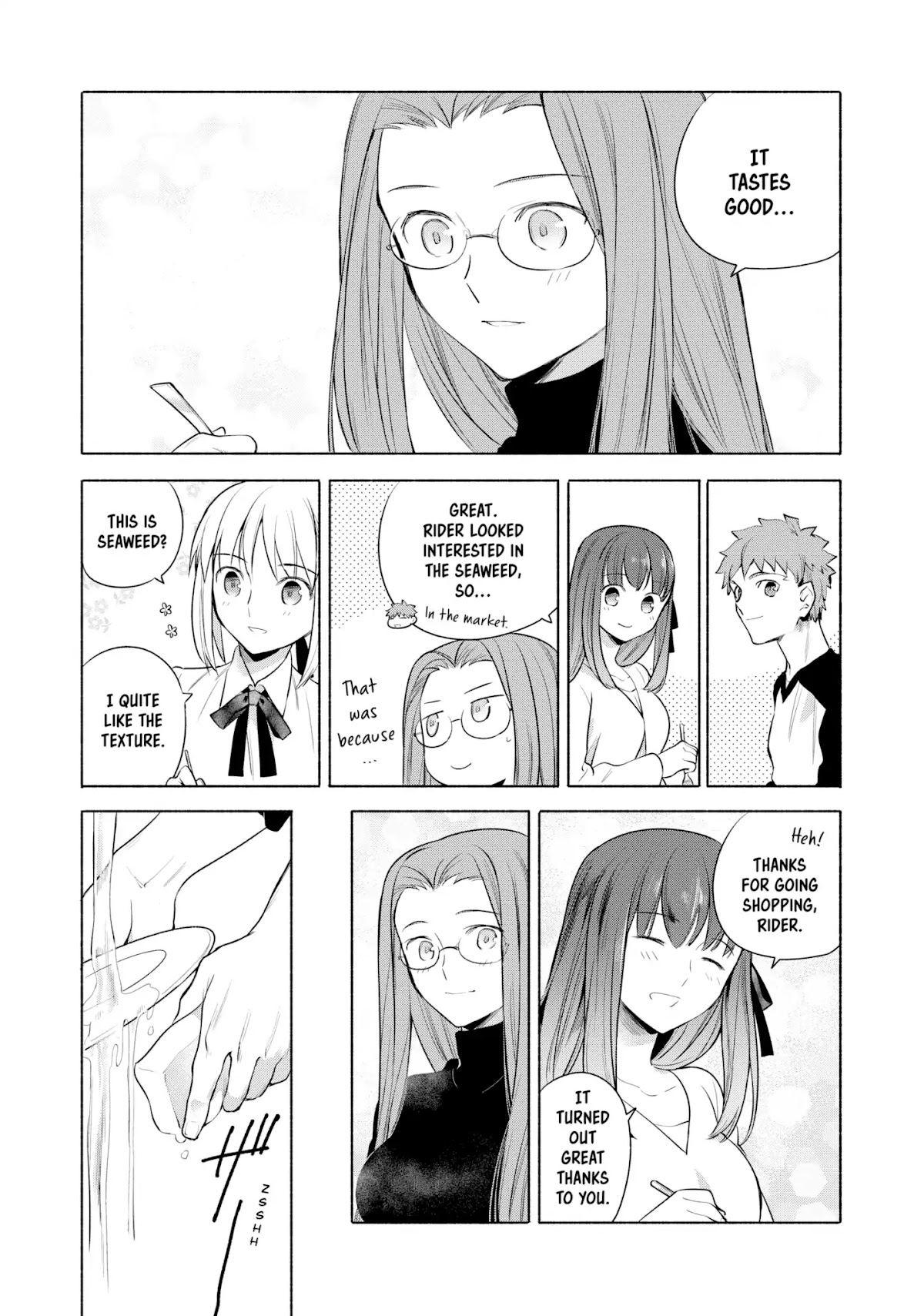 What's Cooking at the Emiya House Today? Chapter 13 page 11 - Chapter 13: Raw Seaweed and Whitebait Pasta