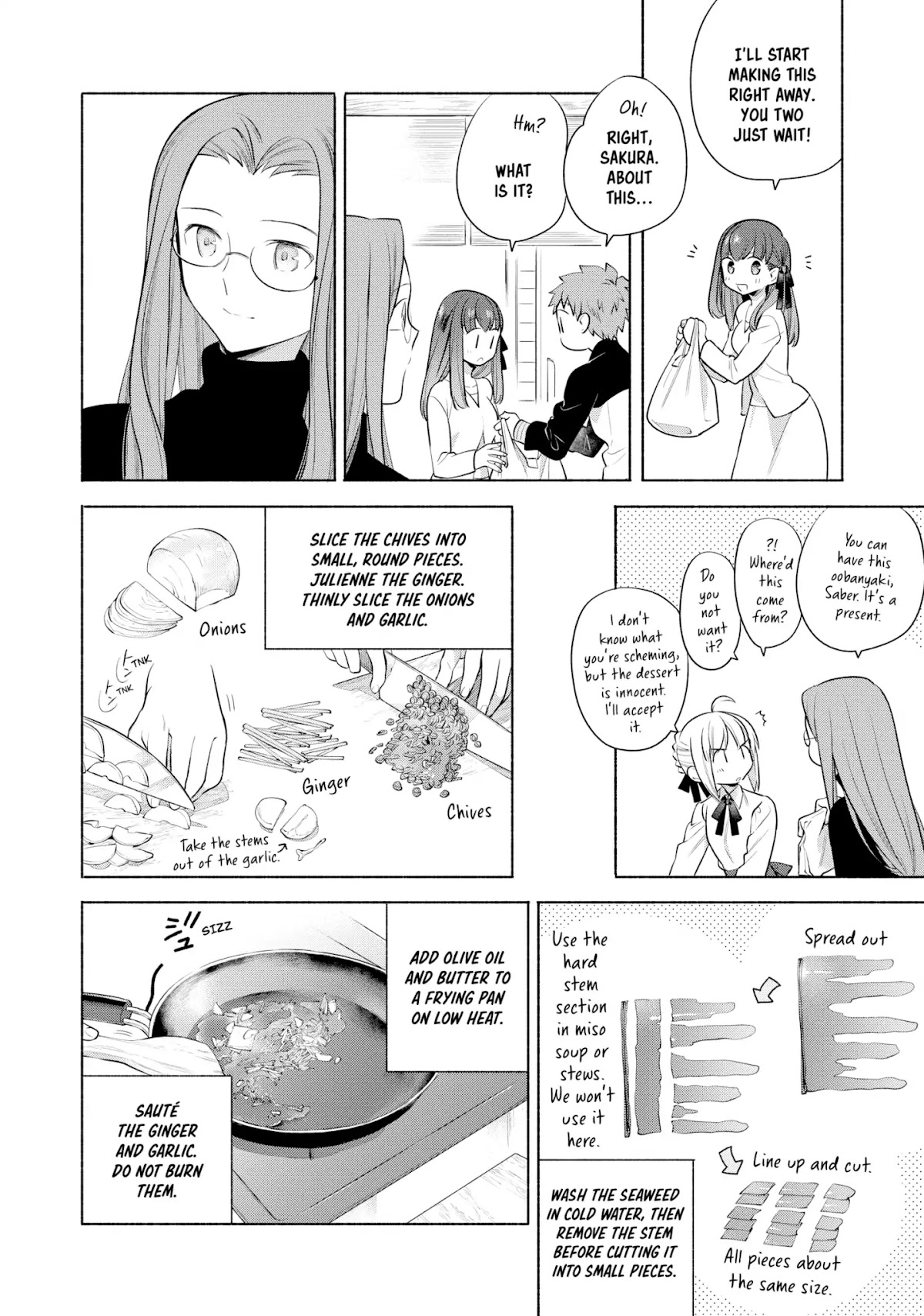 What's Cooking at the Emiya House Today? Chapter 13 page 8 - Chapter 13: Raw Seaweed and Whitebait Pasta