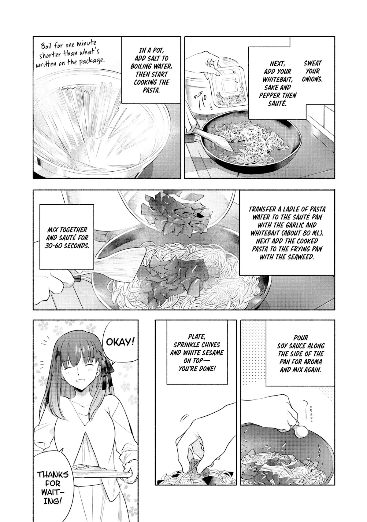 What's Cooking at the Emiya House Today? Chapter 13 page 9 - Chapter 13: Raw Seaweed and Whitebait Pasta