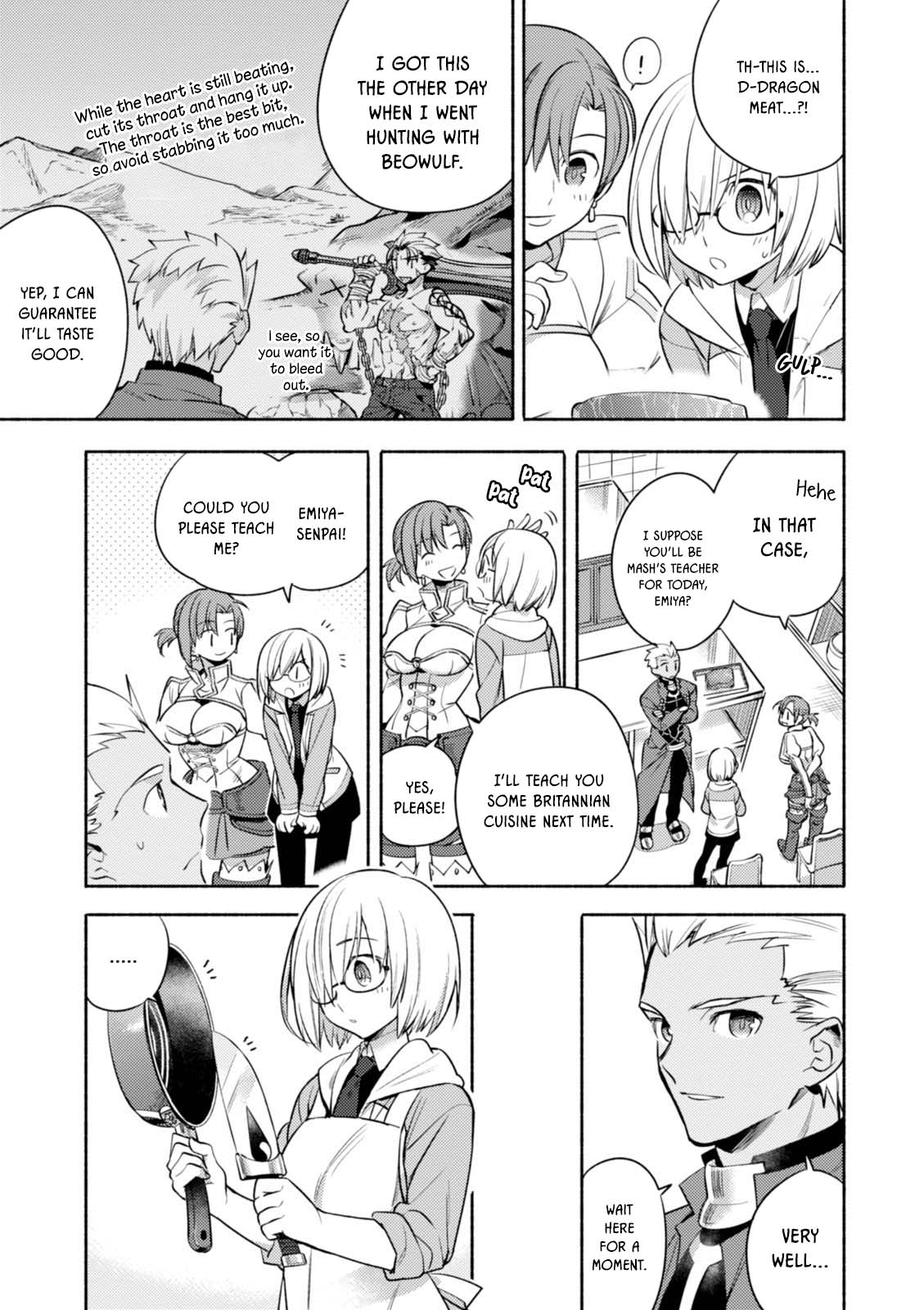 What's Cooking at the Emiya House Today? Chapter 17.3 page 3 - Chapter 17.3: Side Story 2: Caldea Lunchtime Special Dragon Steaks!