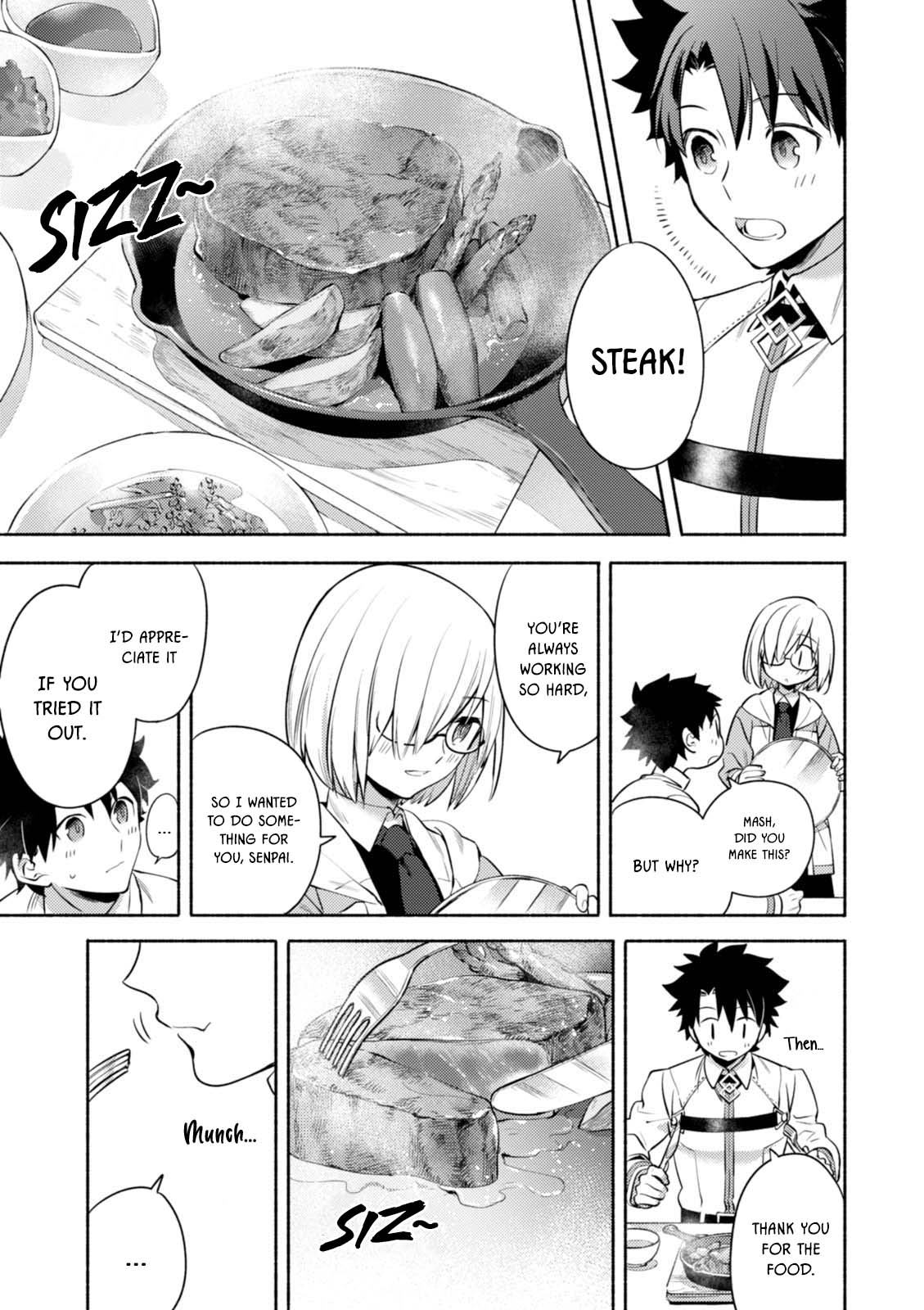 What's Cooking at the Emiya House Today? Chapter 17.3 page 7 - Chapter 17.3: Side Story 2: Caldea Lunchtime Special Dragon Steaks!
