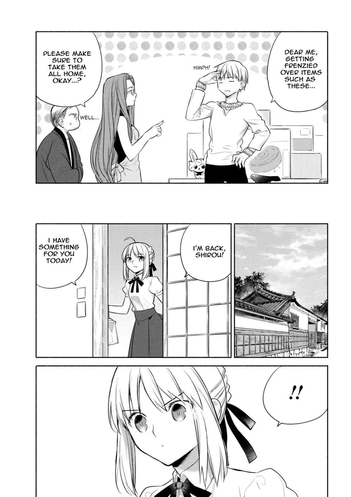 What's Cooking at the Emiya House Today? Chapter 9.5 page 15 - Special #5: One Day With the King of Heroes