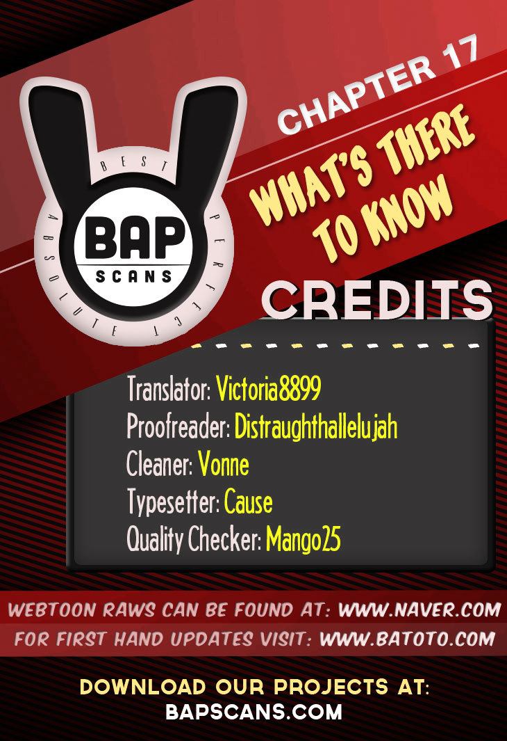 What's There to Know Chapter 17.2 page 1 - Chapter 17 v2 : #17. End Beginning - 3:20