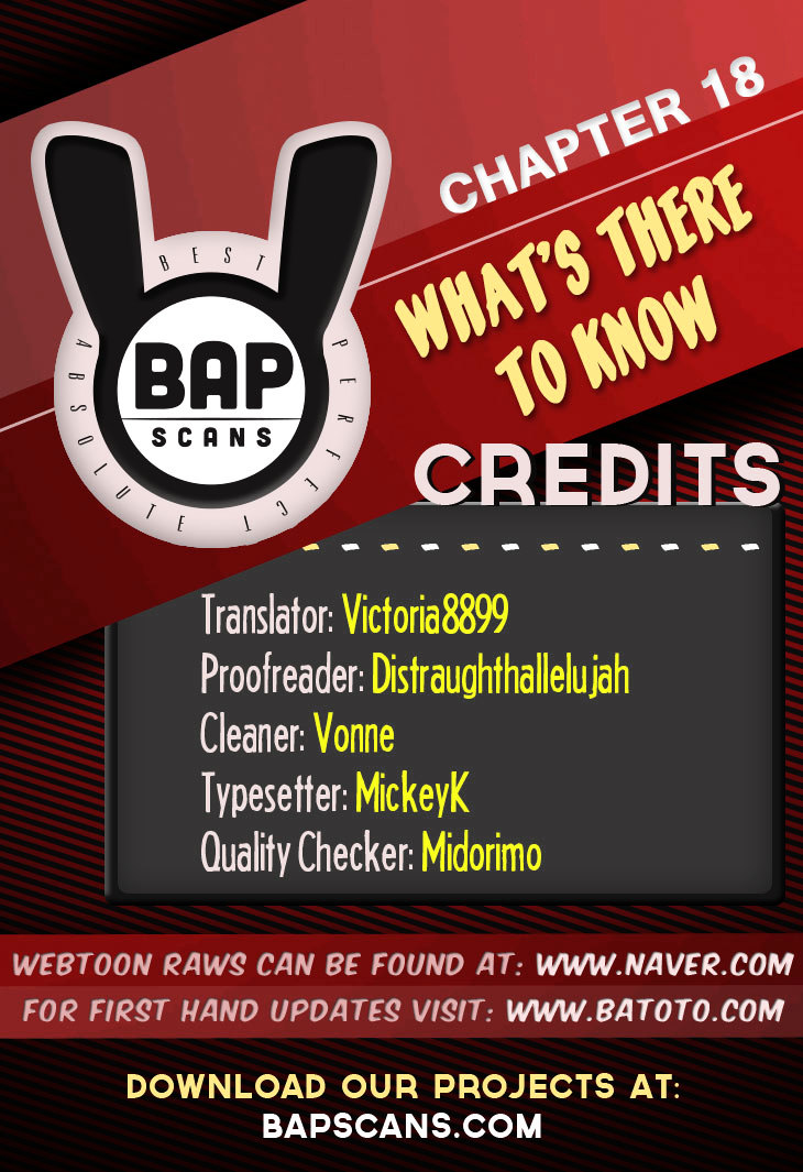 What's There to Know Chapter 18.2 page 1 - Chapter 18 v2 : #18. Because of Why I am - 2:35