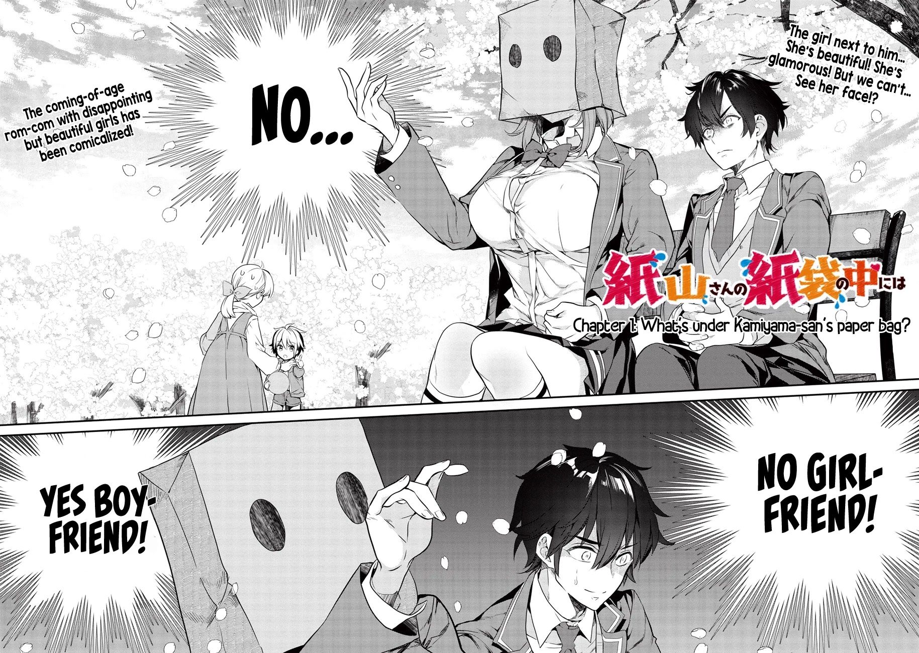 What's under Kamiyama-san's paper bag? Chapter 1 page 3 - Chapter 1: What's under Kamiyama-san's paper bag?