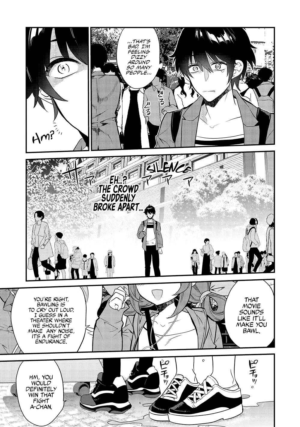 What's under Kamiyama-san's paper bag? Chapter 10 page 4 - Chapter 10: Rally - Here it comes! The Menacing Fusion of Two Bodies!