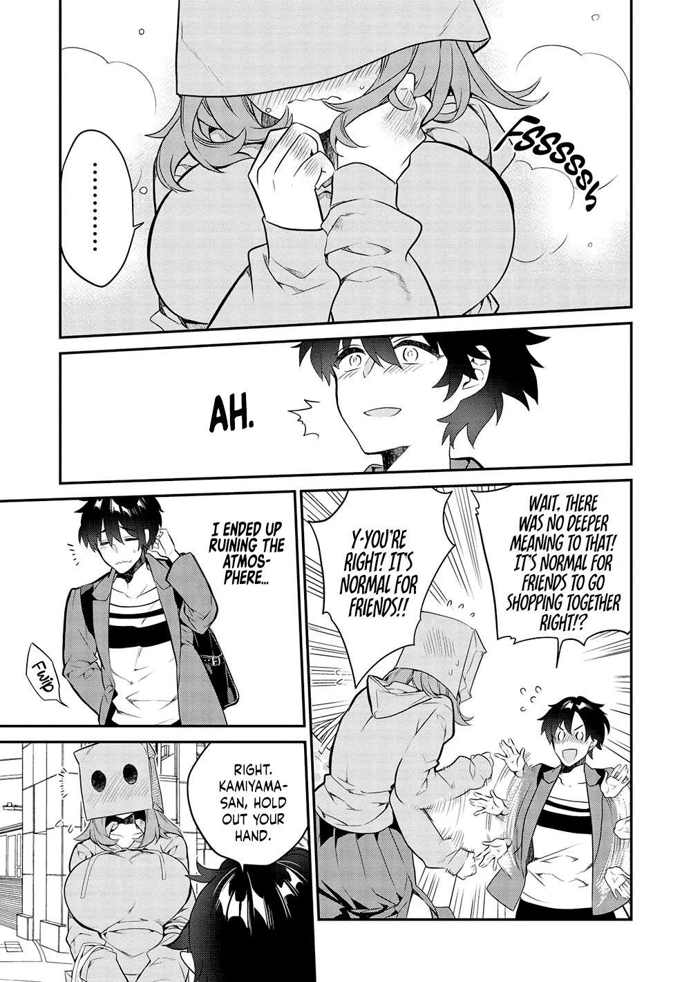 What's under Kamiyama-san's paper bag? Chapter 12 page 10 - Chapter 12: Repay Kindness - The Feelings She Can't Take Off