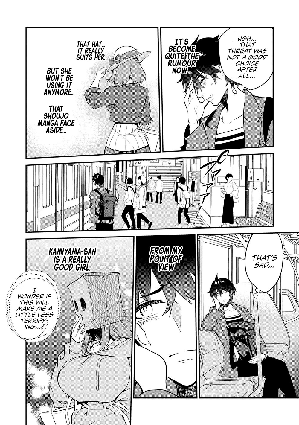 What's under Kamiyama-san's paper bag? Chapter 12 page 15 - Chapter 12: Repay Kindness - The Feelings She Can't Take Off