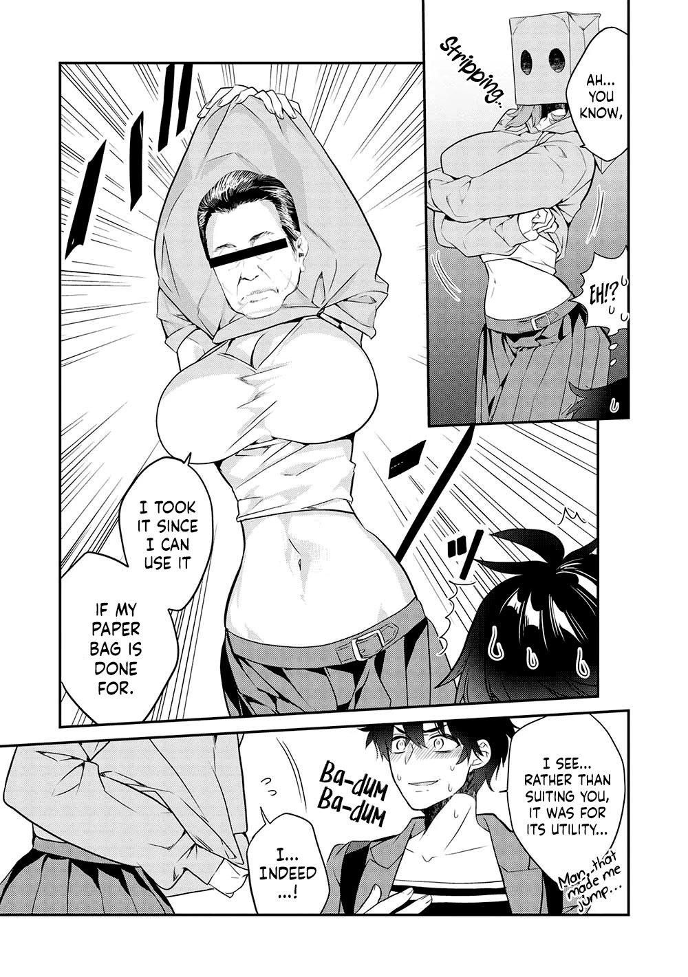 What's under Kamiyama-san's paper bag? Chapter 12 page 6 - Chapter 12: Repay Kindness - The Feelings She Can't Take Off