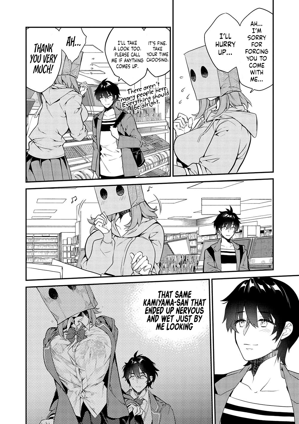 What's under Kamiyama-san's paper bag? Chapter 12 page 7 - Chapter 12: Repay Kindness - The Feelings She Can't Take Off