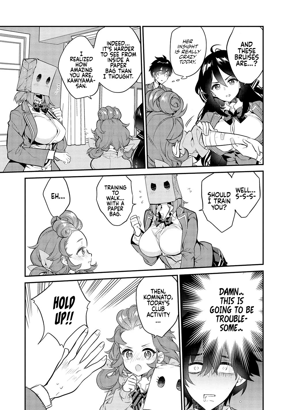 What's under Kamiyama-san's paper bag? Chapter 13 page 18 - Chapter 13: Too Insightful - But, Also a Nuisance to Others?