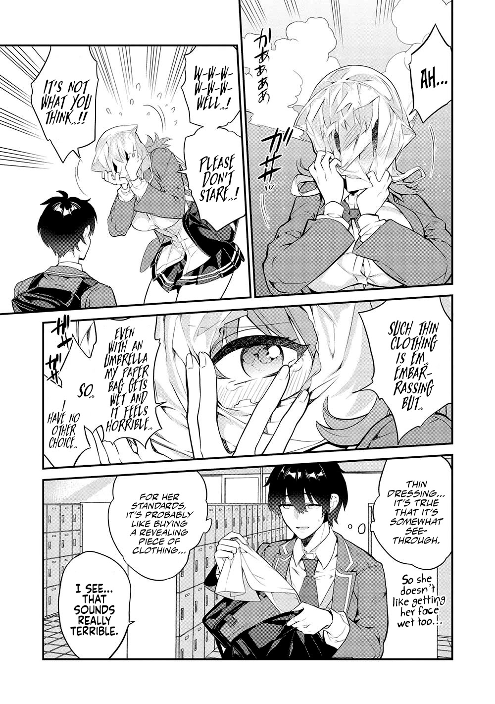 What's under Kamiyama-san's paper bag? Chapter 13 page 6 - Chapter 13: Too Insightful - But, Also a Nuisance to Others?