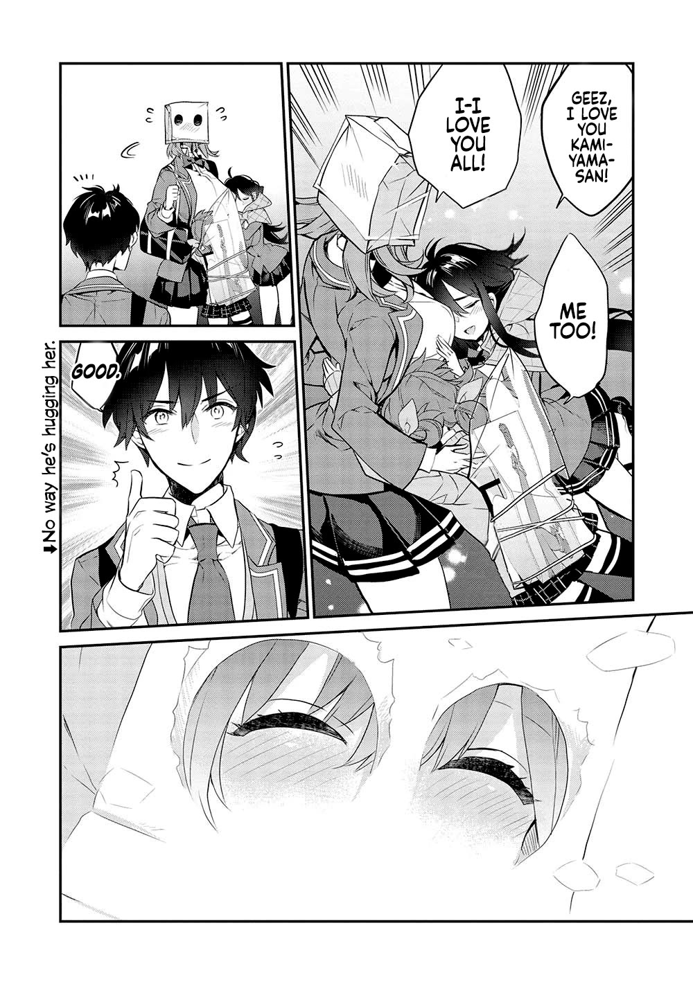 What's under Kamiyama-san's paper bag? Chapter 14 page 22 - Chapter 14: Even Through Rain and Thunder - There is Fun to be Found