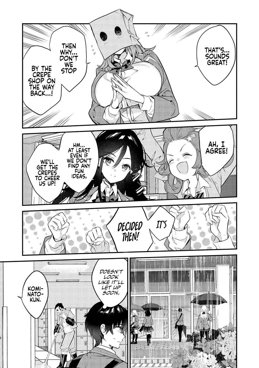 What's under Kamiyama-san's paper bag? Chapter 14 page 6 - Chapter 14: Even Through Rain and Thunder - There is Fun to be Found