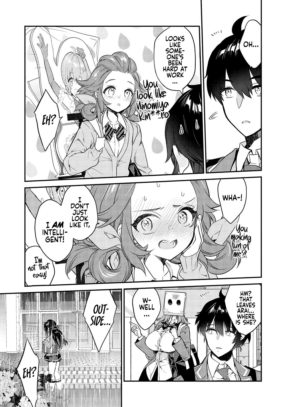 What's under Kamiyama-san's paper bag? Chapter 14 page 8 - Chapter 14: Even Through Rain and Thunder - There is Fun to be Found