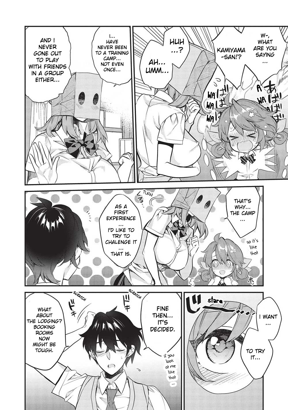What's under Kamiyama-san's paper bag? Chapter 15 page 6 - Chapter 15: I Want To Have A Groundbreaking First Experience