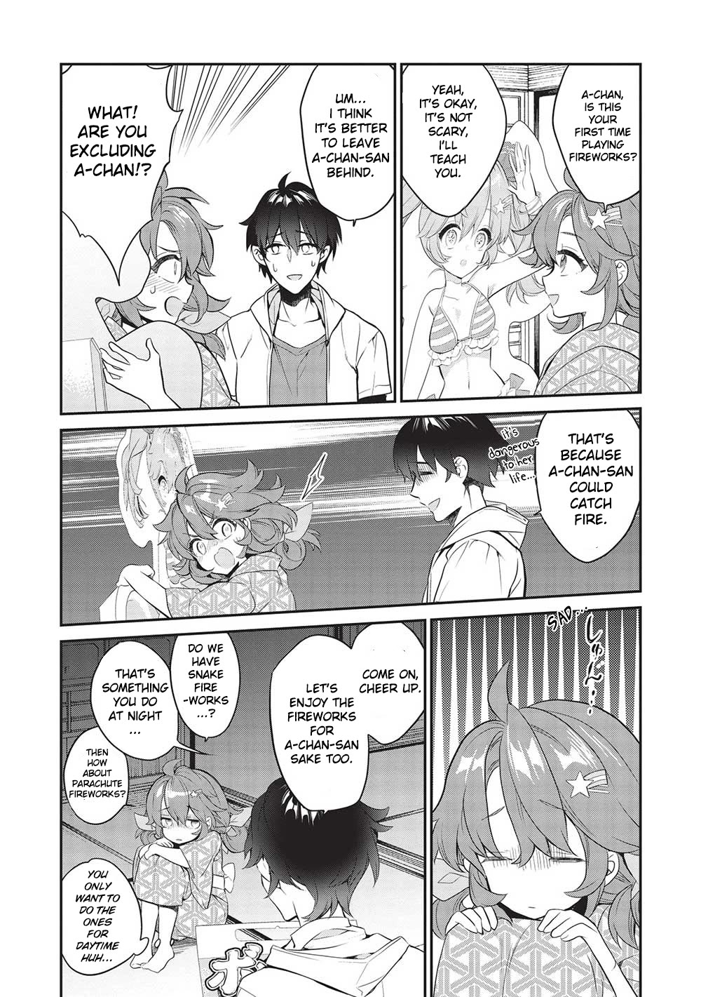 What's under Kamiyama-san's paper bag? Chapter 16 page 12 - Chapter 16: Water, Water, Endless Water - Our Summer is Just Beginning