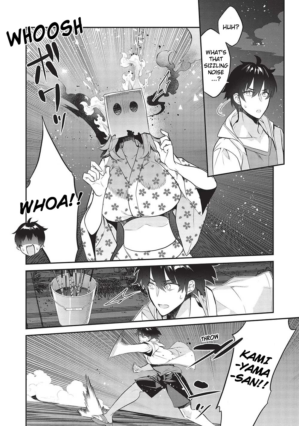 What's under Kamiyama-san's paper bag? Chapter 16 page 20 - Chapter 16: Water, Water, Endless Water - Our Summer is Just Beginning