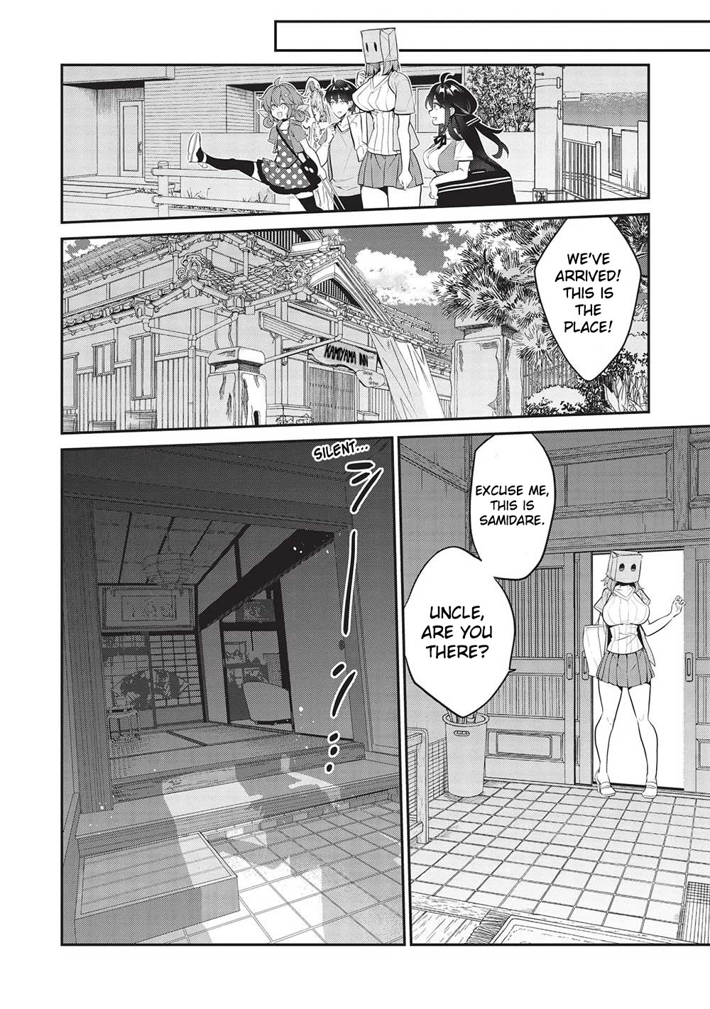 What's under Kamiyama-san's paper bag? Chapter 16 page 4 - Chapter 16: Water, Water, Endless Water - Our Summer is Just Beginning