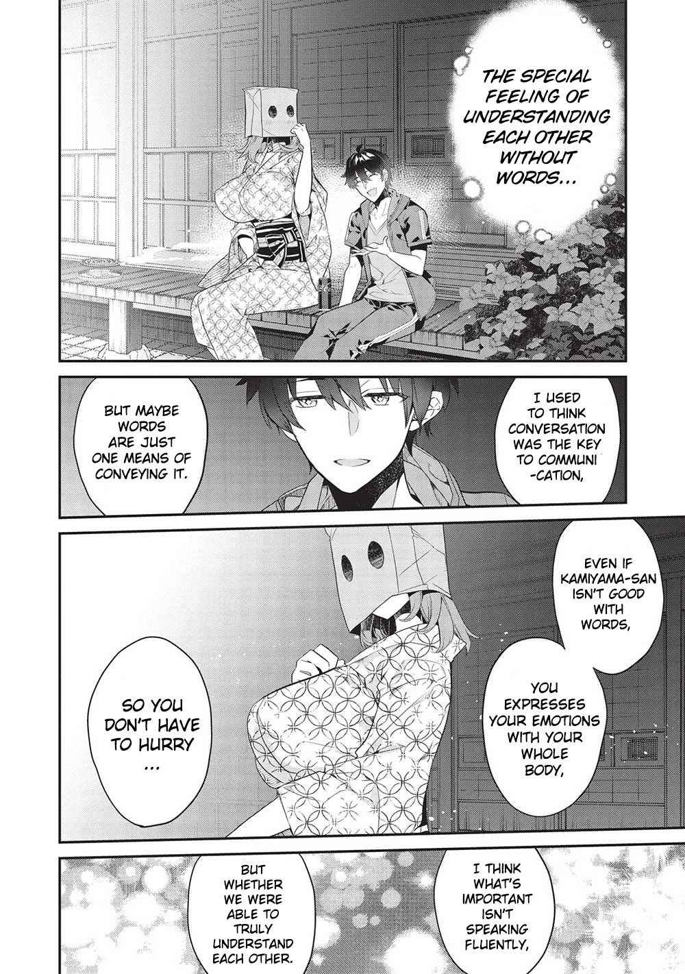 What's under Kamiyama-san's paper bag? Chapter 17 page 12 - Chapter 17: Heart to Heart - Words are Everything