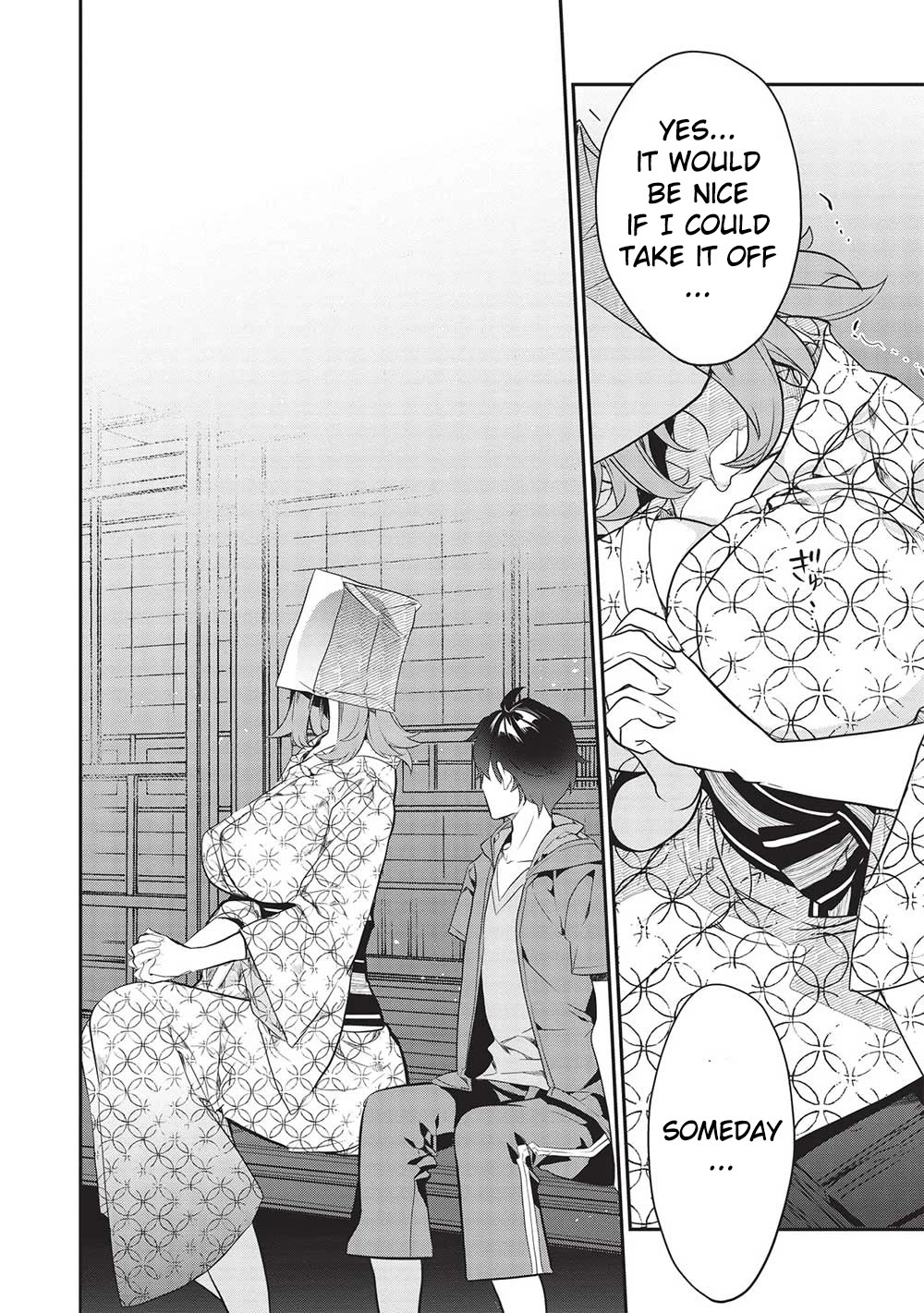 What's under Kamiyama-san's paper bag? Chapter 17 page 16 - Chapter 17: Heart to Heart - Words are Everything