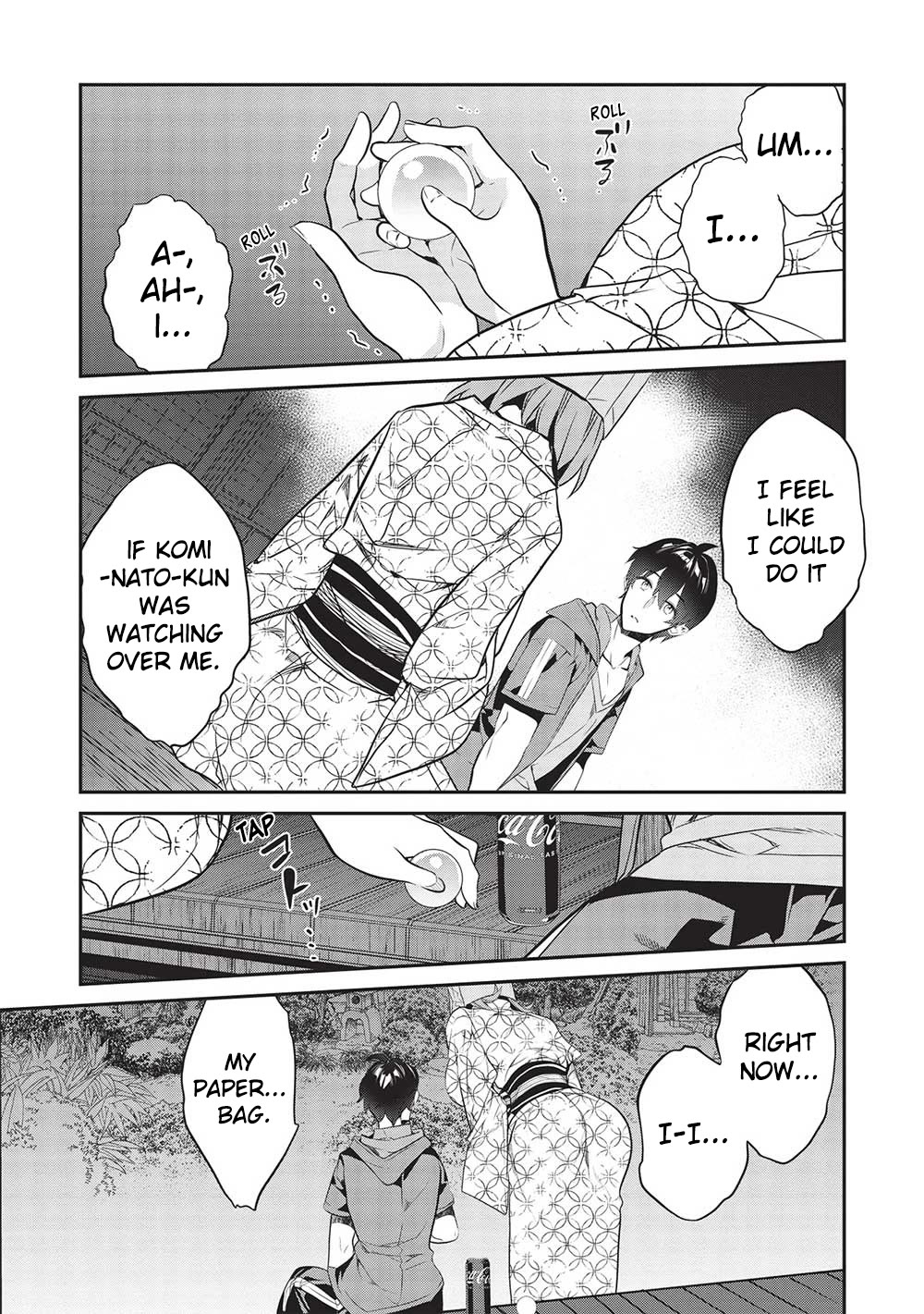 What's under Kamiyama-san's paper bag? Chapter 17 page 19 - Chapter 17: Heart to Heart - Words are Everything