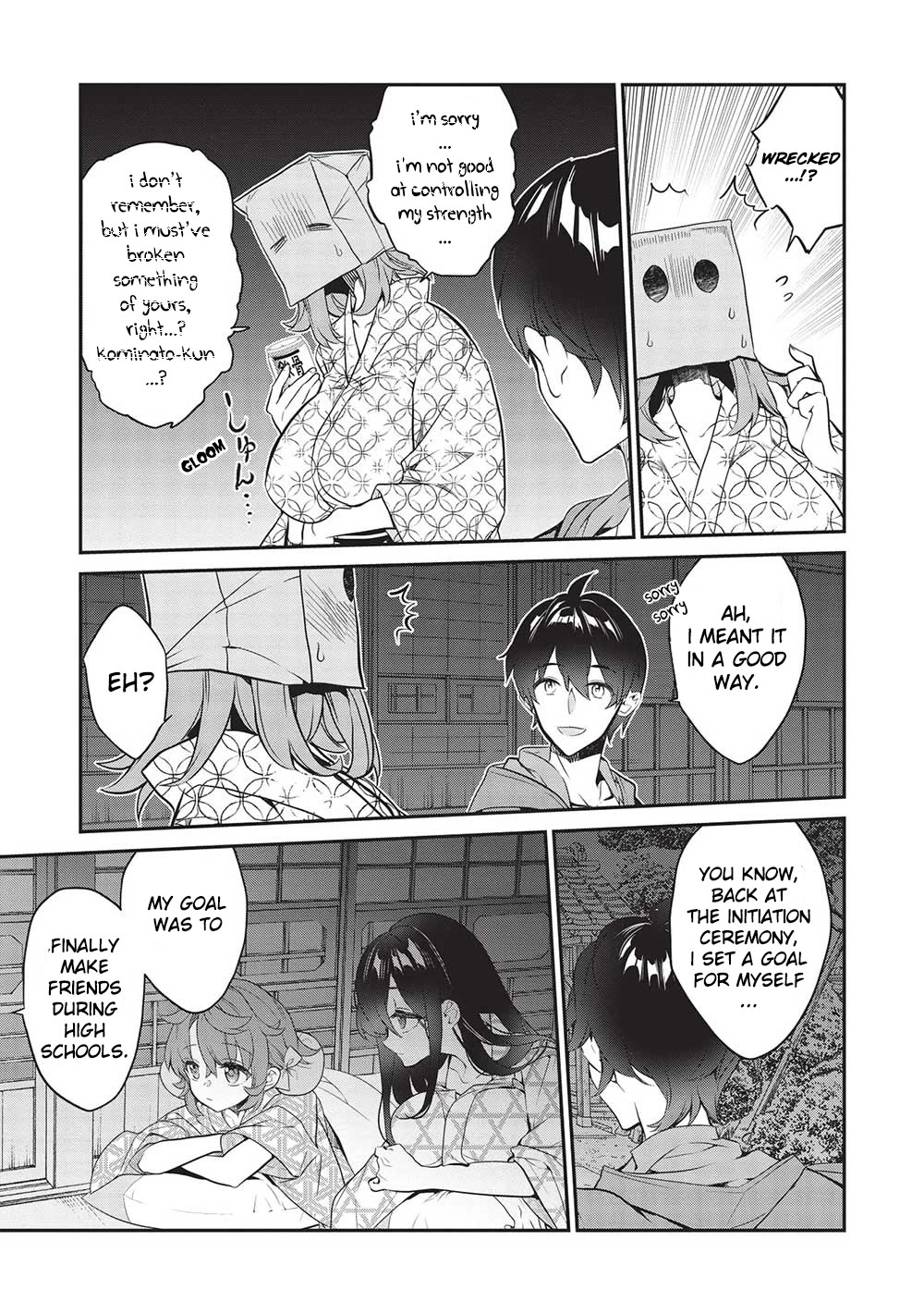 What's under Kamiyama-san's paper bag? Chapter 17 page 5 - Chapter 17: Heart to Heart - Words are Everything