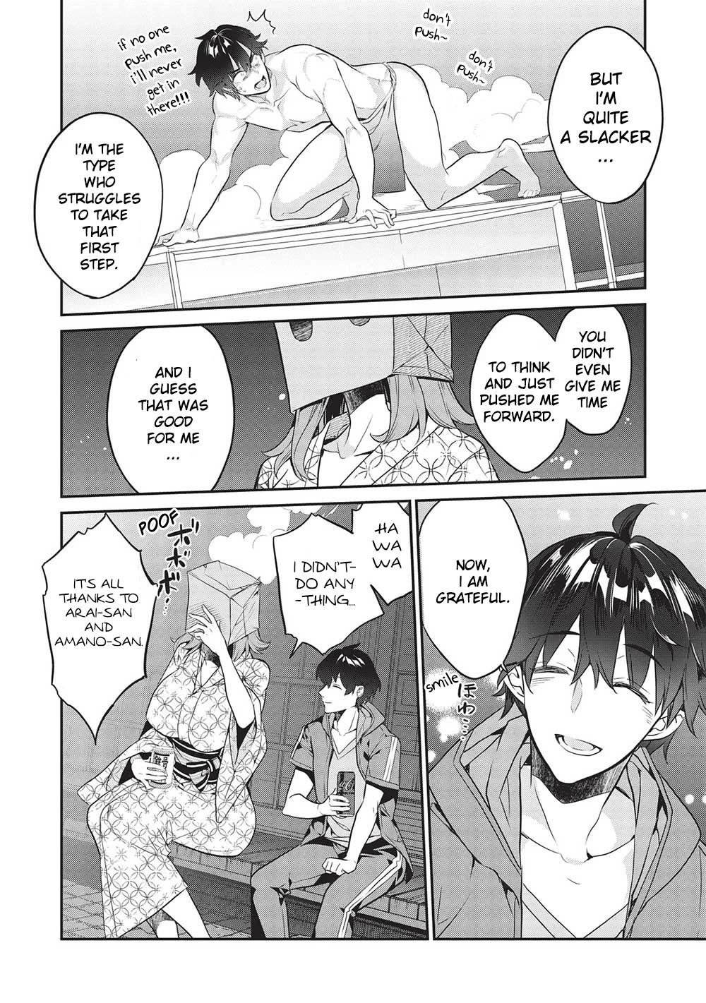 What's under Kamiyama-san's paper bag? Chapter 17 page 6 - Chapter 17: Heart to Heart - Words are Everything