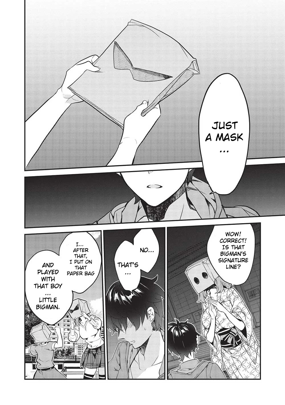 What's under Kamiyama-san's paper bag? Chapter 18 page 14 - Chapter 18: Fateful Bonds - The Spoken Past and Encounters