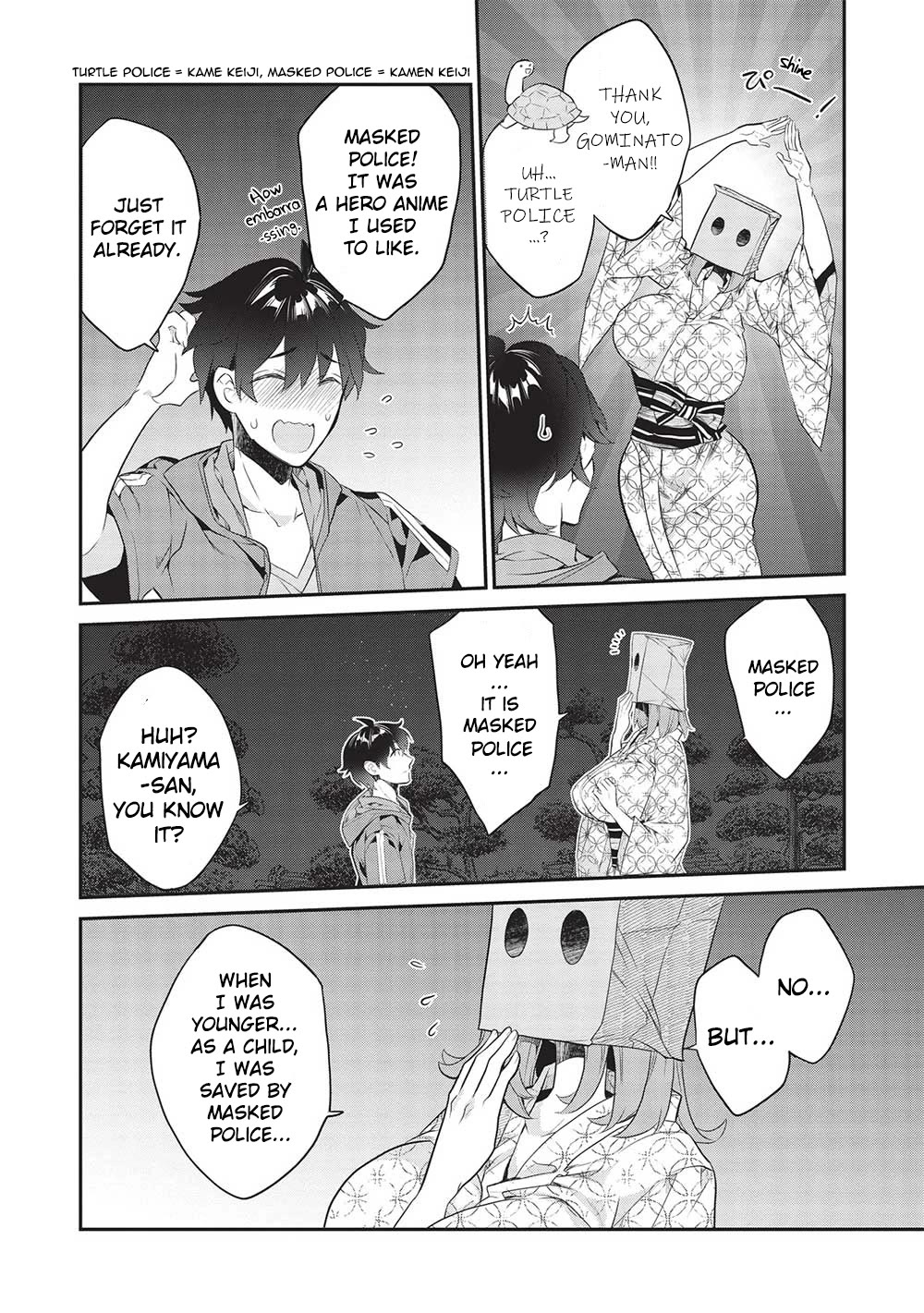 What's under Kamiyama-san's paper bag? Chapter 18 page 6 - Chapter 18: Fateful Bonds - The Spoken Past and Encounters