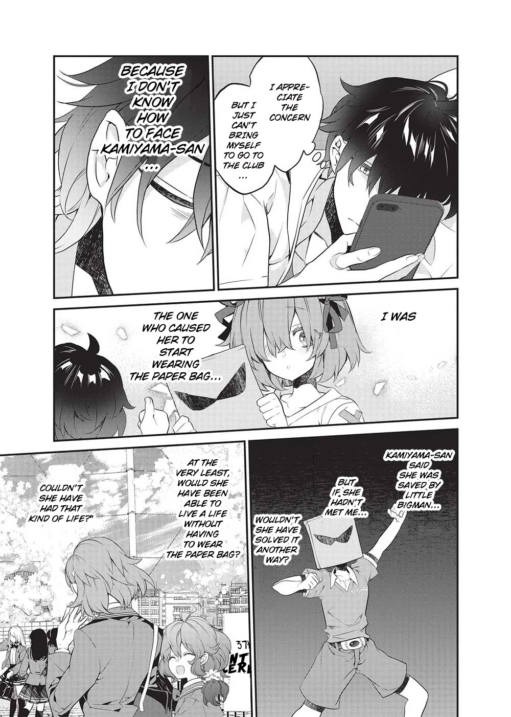 What's under Kamiyama-san's paper bag? Chapter 19 page 3 - Chapter 19: Late Summer - Little Bigman, Sin and Regret