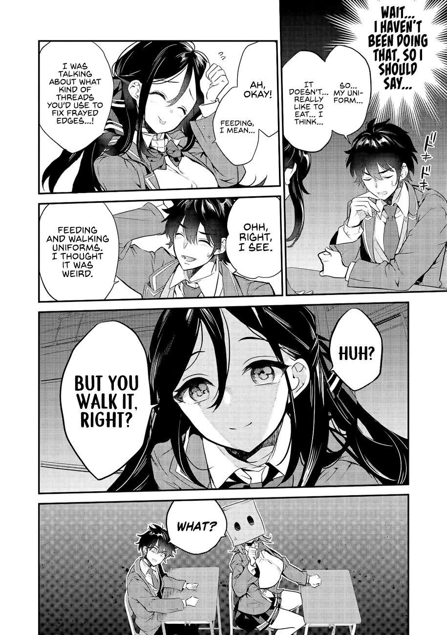 What's under Kamiyama-san's paper bag? Chapter 2 page 9 - Chapter 2: An abduction - When she gets wet