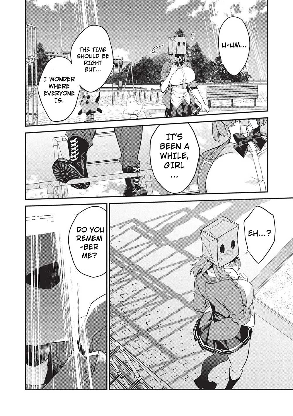 What's under Kamiyama-san's paper bag? Chapter 20 page 6 - Chapter 20: Fighting Alone - I Need Your Help