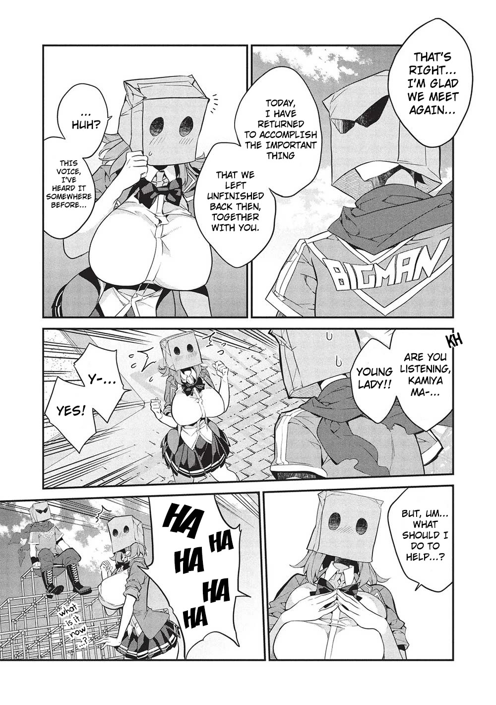 What's under Kamiyama-san's paper bag? Chapter 20 page 8 - Chapter 20: Fighting Alone - I Need Your Help