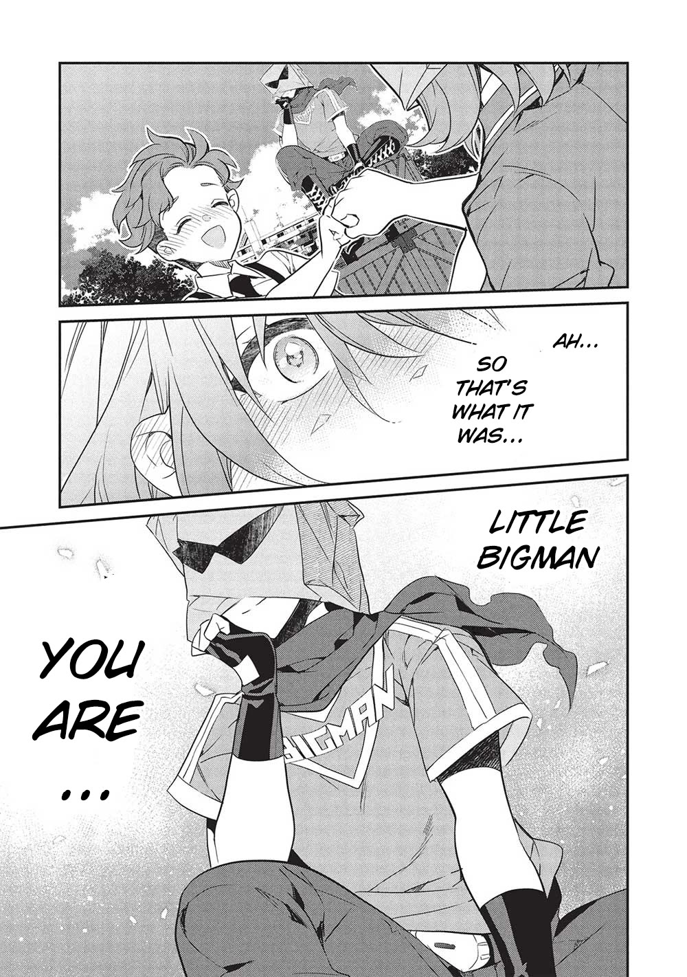 What's under Kamiyama-san's paper bag? Chapter 21 page 25 - Chapter 21: One Againts A Thousand - What The Hero Was Lacking Is...