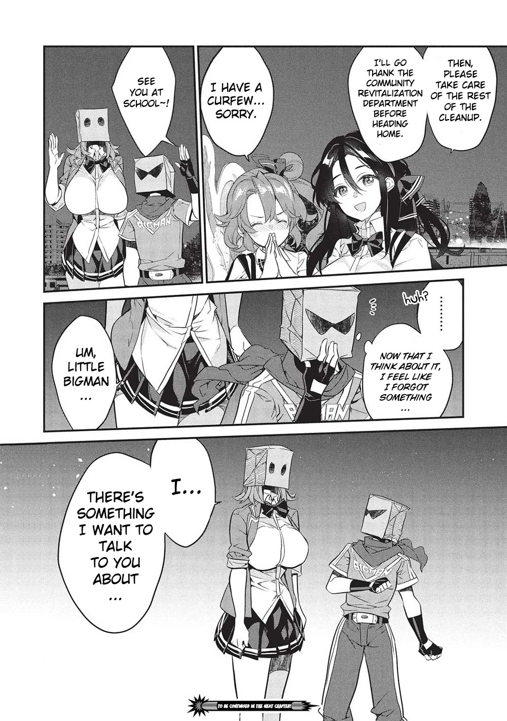What's under Kamiyama-san's paper bag? Chapter 21 page 26 - Chapter 21: One Againts A Thousand - What The Hero Was Lacking Is...