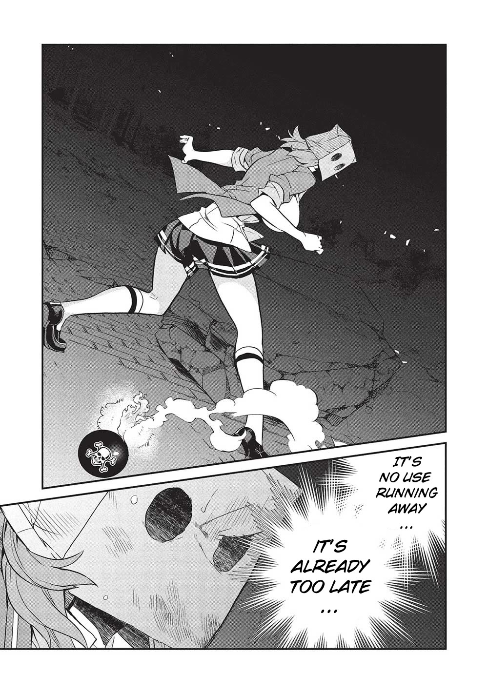 What's under Kamiyama-san's paper bag? Chapter 21 page 9 - Chapter 21: One Againts A Thousand - What The Hero Was Lacking Is...