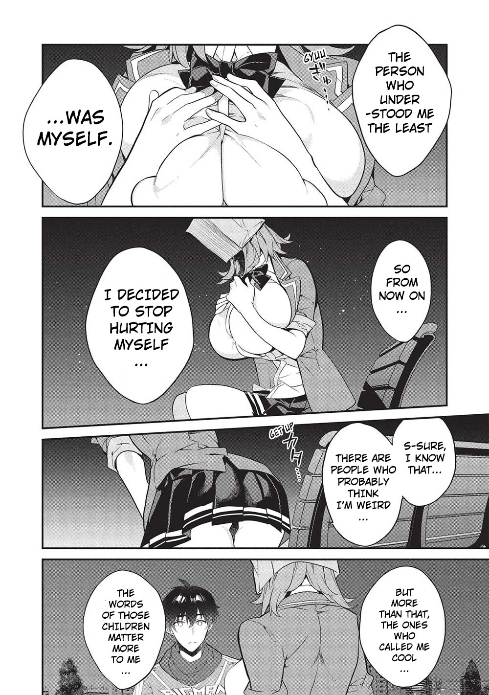 What's under Kamiyama-san's paper bag? Chapter 22 page 10 - Chapter 22: Old Rain, New Rain - Kamiyama-san's Battle