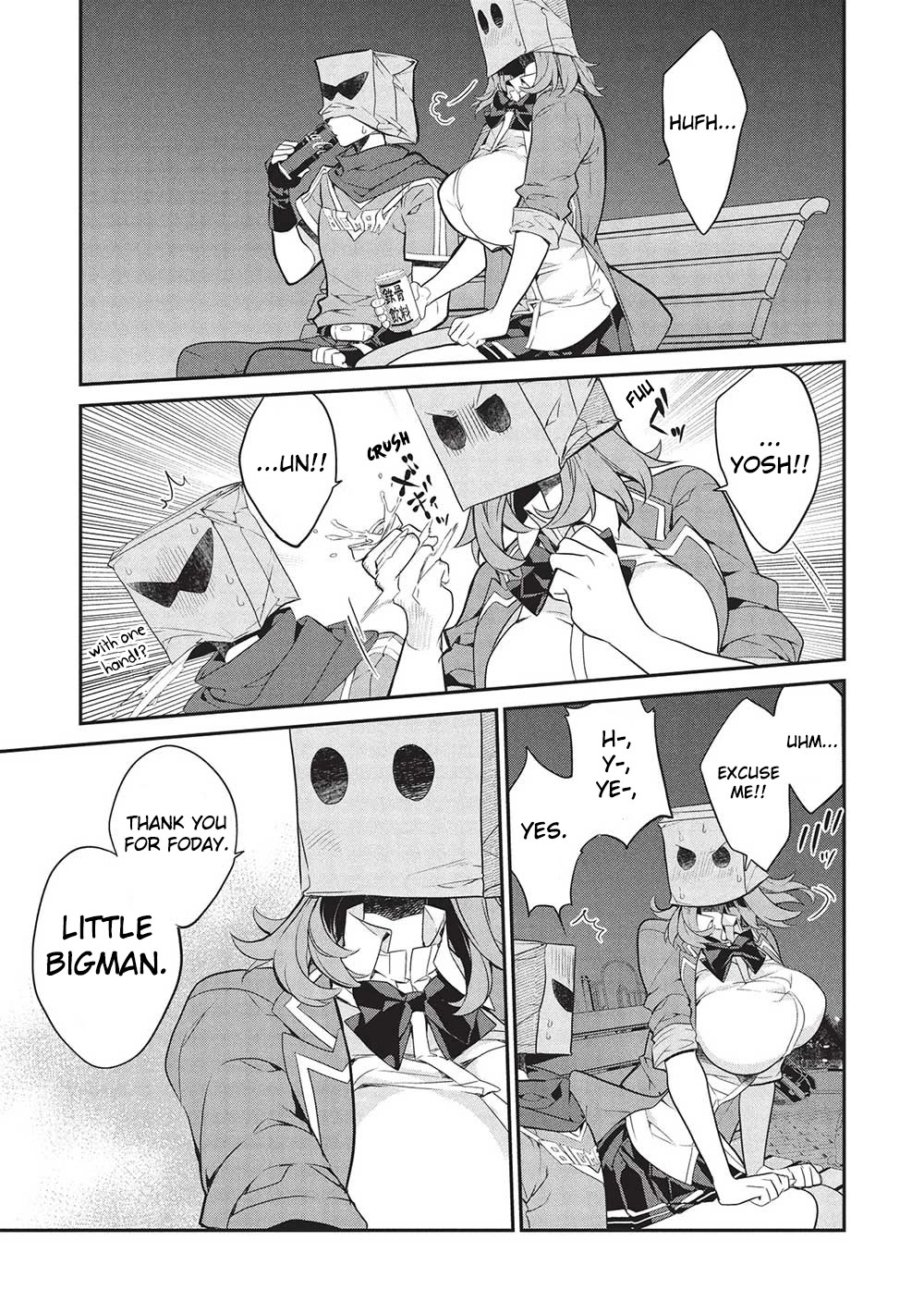 What's under Kamiyama-san's paper bag? Chapter 22 page 3 - Chapter 22: Old Rain, New Rain - Kamiyama-san's Battle