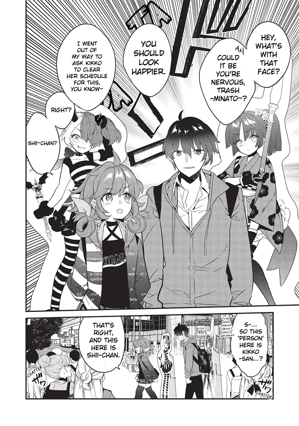 What's under Kamiyama-san's paper bag? Chapter 23 page 10 - Chapter 23: Six Roots Cleansed - The Heroine Struggles