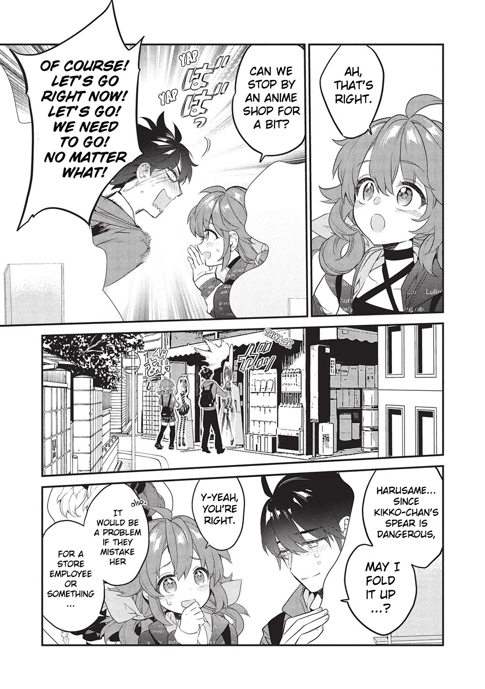 What's under Kamiyama-san's paper bag? Chapter 23 page 11 - Chapter 23: Six Roots Cleansed - The Heroine Struggles