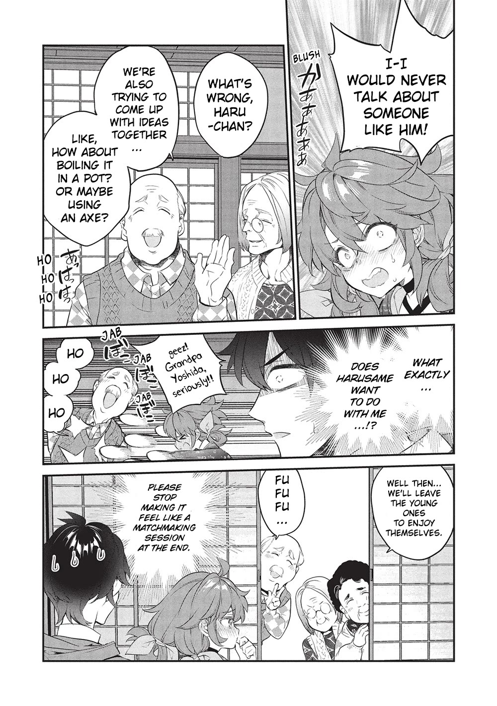 What's under Kamiyama-san's paper bag? Chapter 23 page 20 - Chapter 23: Six Roots Cleansed - The Heroine Struggles