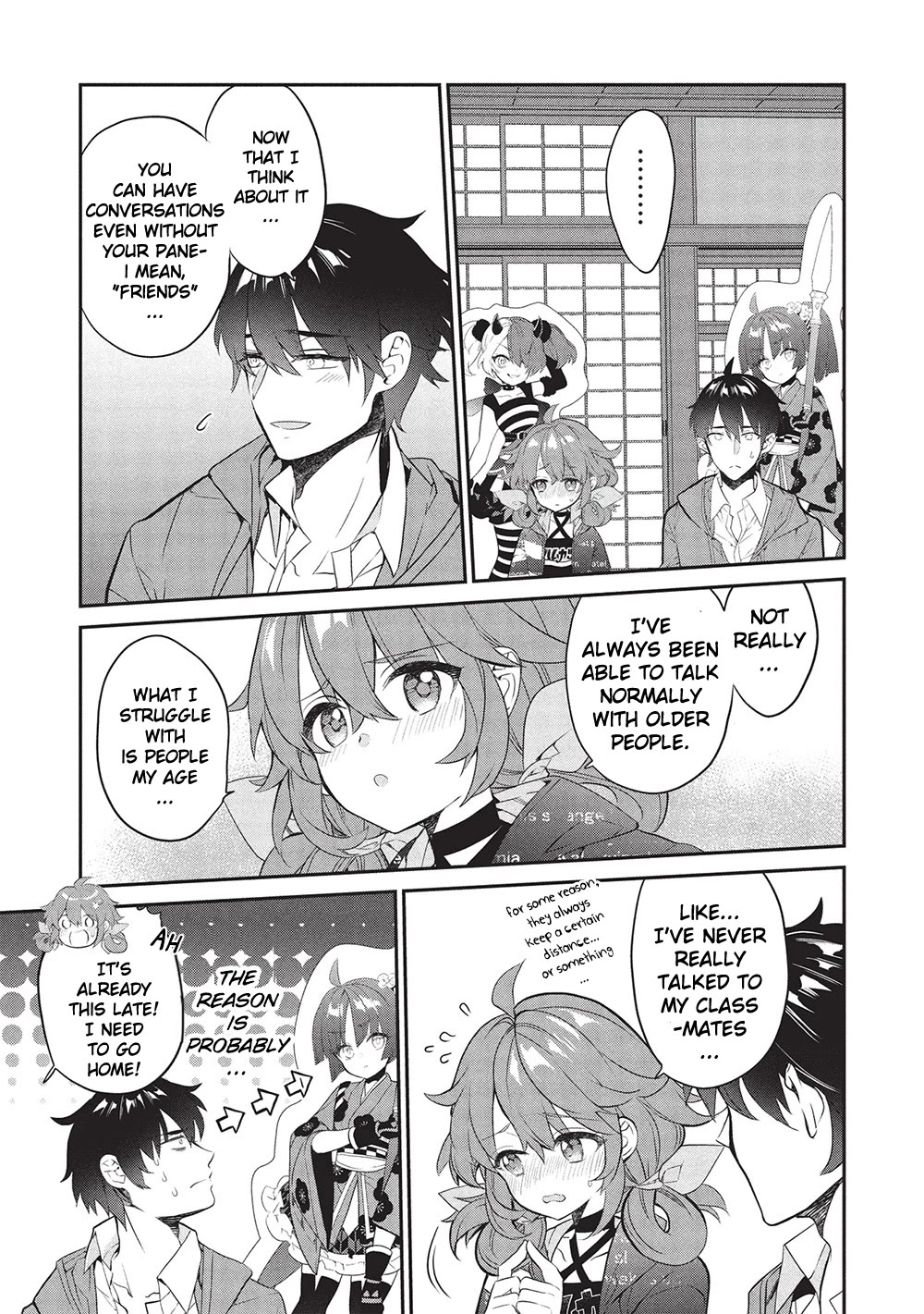 What's under Kamiyama-san's paper bag? Chapter 23 page 21 - Chapter 23: Six Roots Cleansed - The Heroine Struggles