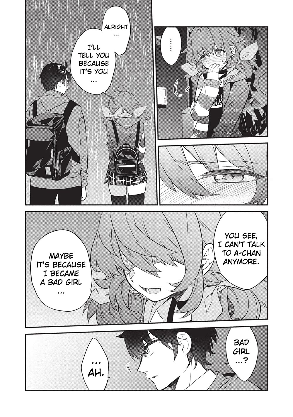 What's under Kamiyama-san's paper bag? Chapter 23 page 24 - Chapter 23: Six Roots Cleansed - The Heroine Struggles