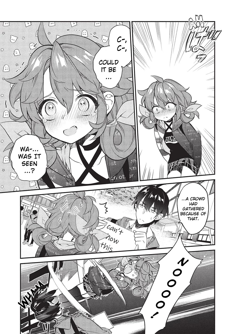 What's under Kamiyama-san's paper bag? Chapter 23 page 5 - Chapter 23: Six Roots Cleansed - The Heroine Struggles