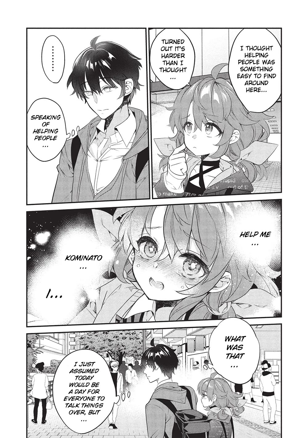 What's under Kamiyama-san's paper bag? Chapter 23 page 8 - Chapter 23: Six Roots Cleansed - The Heroine Struggles