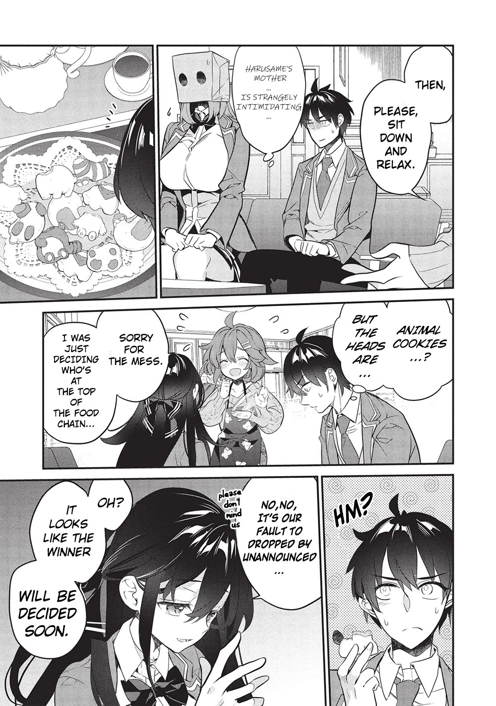 What's under Kamiyama-san's paper bag? Chapter 24 page 7 - Chapter 24: Survival of The Fittest - The Mother is Too Strong