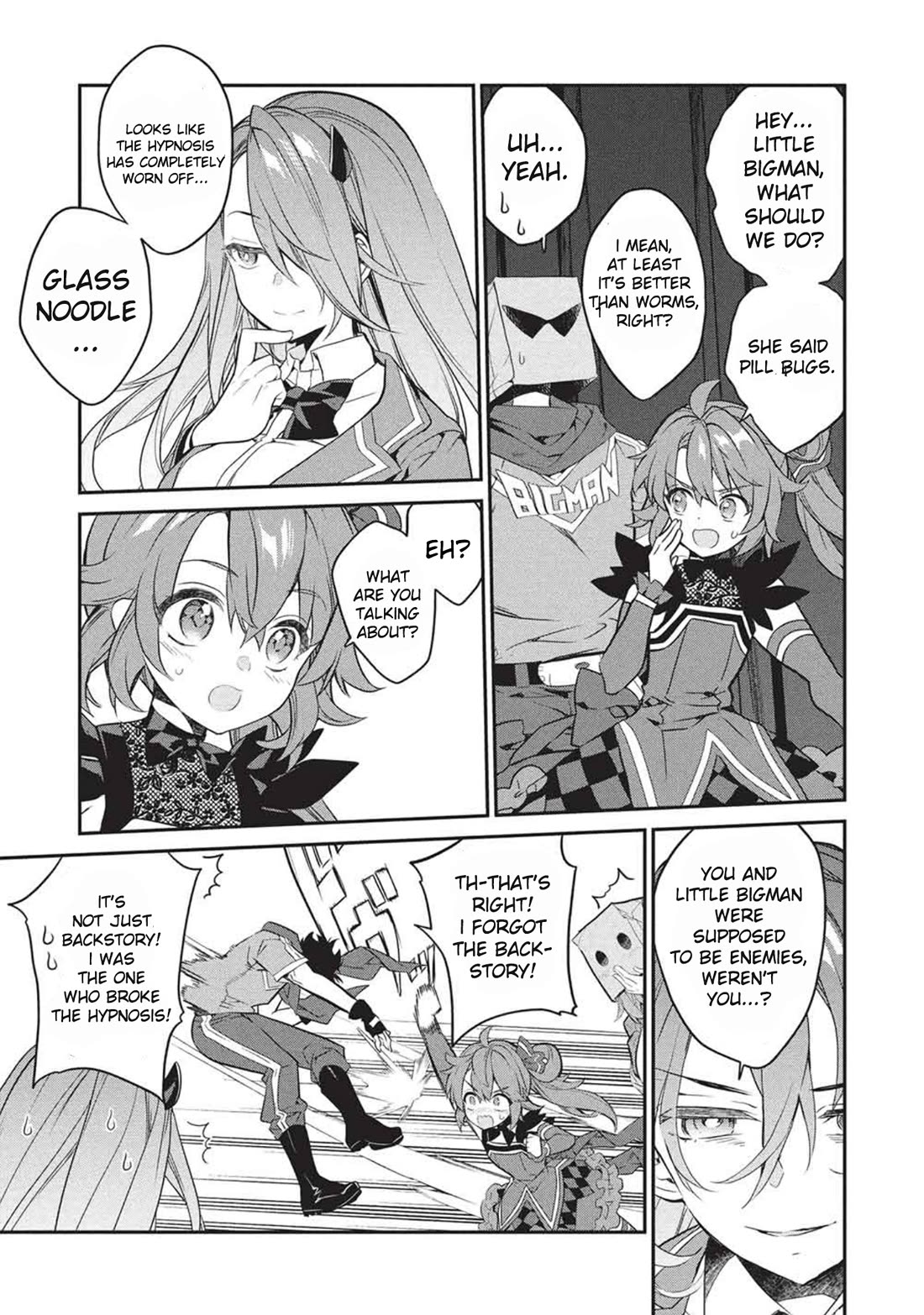 What's under Kamiyama-san's paper bag? Chapter 25 page 10 - Chapter 25: Mutual Annihilation - Good and Evil, Companions and Strength