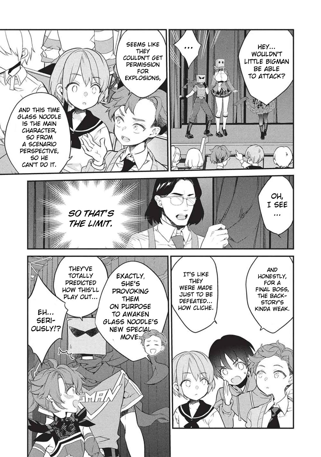 What's under Kamiyama-san's paper bag? Chapter 25 page 14 - Chapter 25: Mutual Annihilation - Good and Evil, Companions and Strength