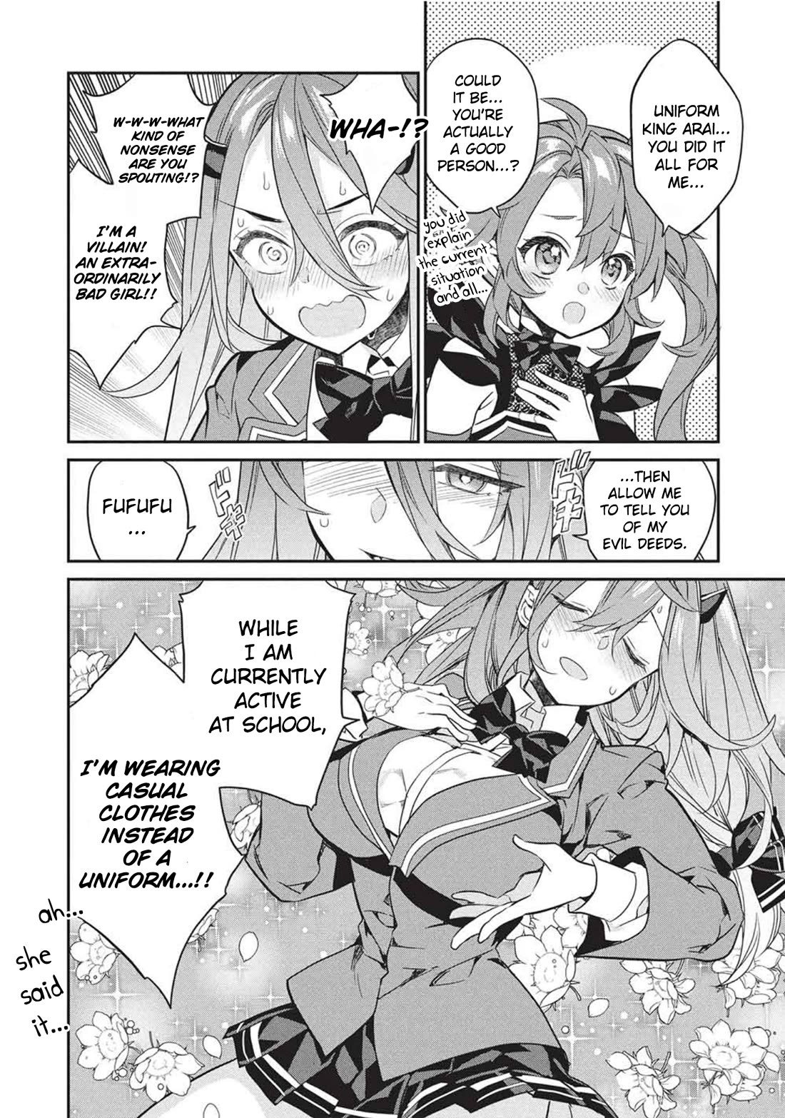What's under Kamiyama-san's paper bag? Chapter 25 page 15 - Chapter 25: Mutual Annihilation - Good and Evil, Companions and Strength